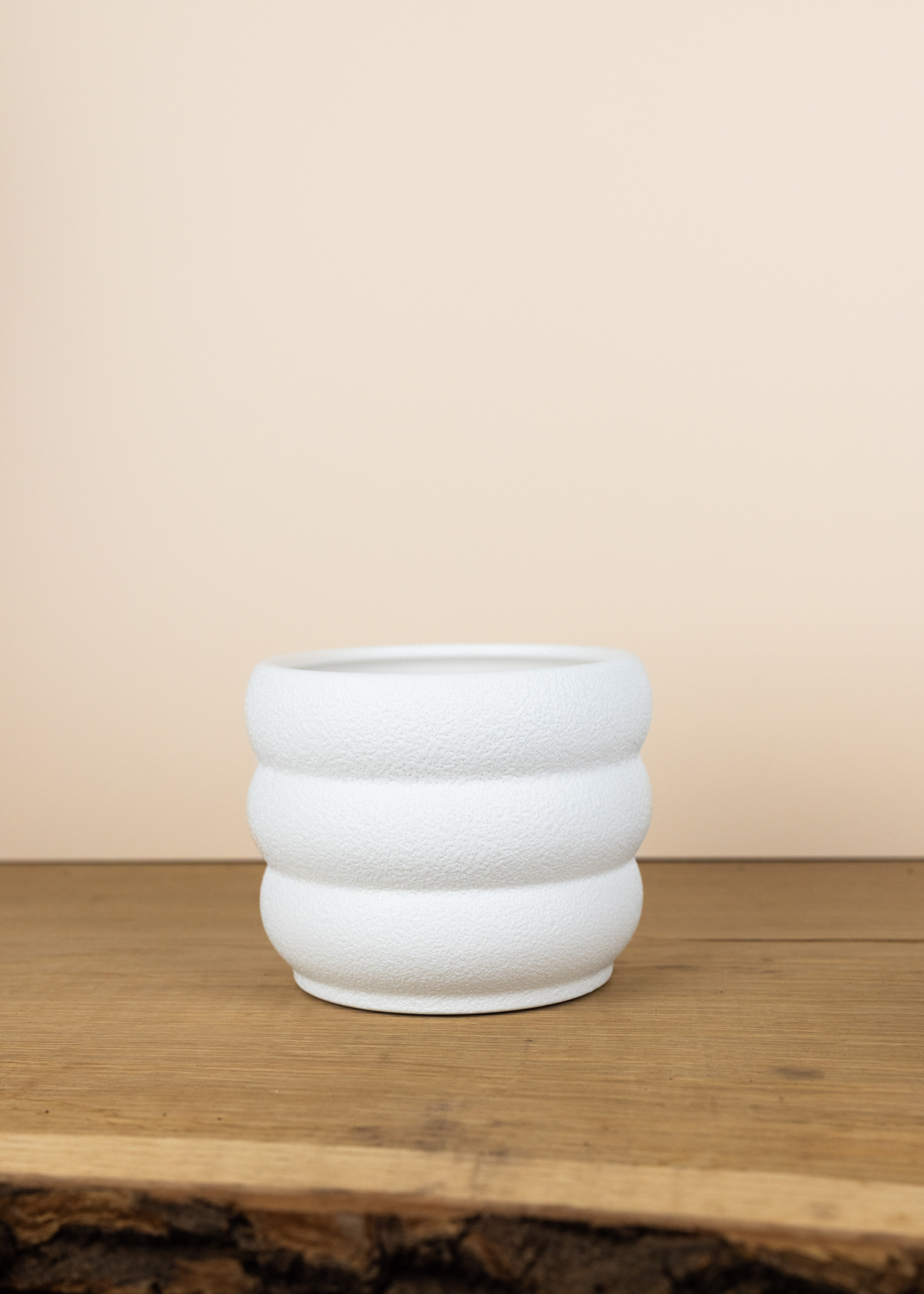 Byron Beach Übertopf 15cm weiß