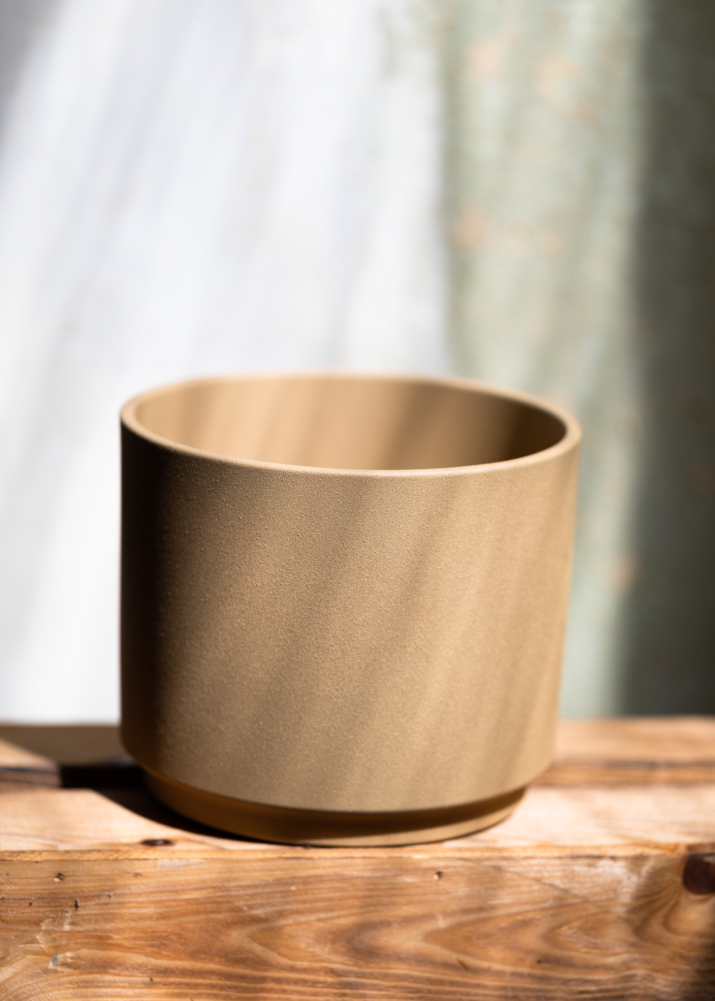 Oslo Übertopf stone ocker 16cm